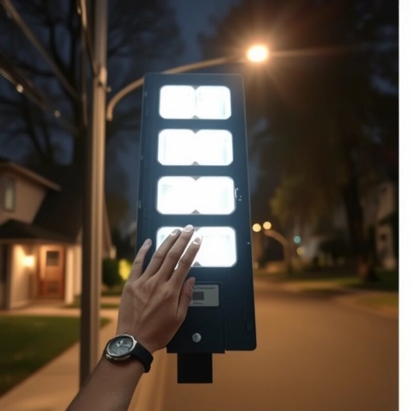 智能太阳能灯人体感应路灯遥控防水照明庭院灯农村家用LED一体灯