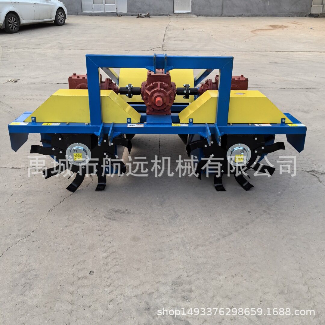 加重型的后置筑埂机双侧刀盘的田埂打埂机麦田稻田中置起垄机