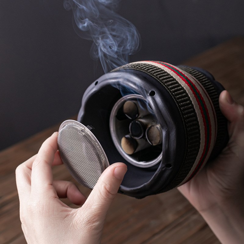 砭石莲花灸罐大火力灸三笠艾柱莲花灸火龙M刮痧罐多功能莲花温灸