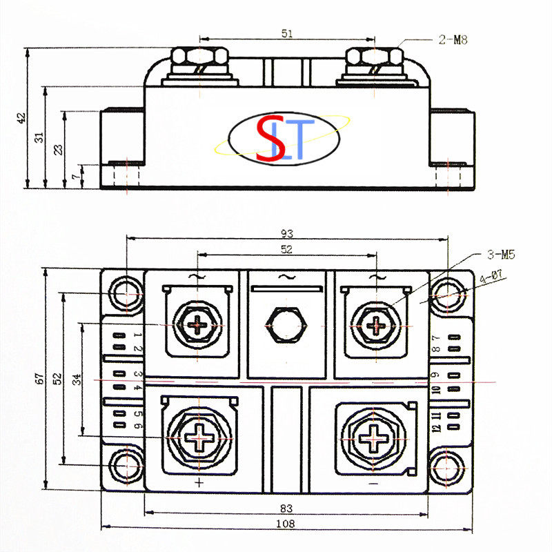 MDQ300A 单相整流桥模块 MDQ300A-16 1200V 1600V 整流模块 正品