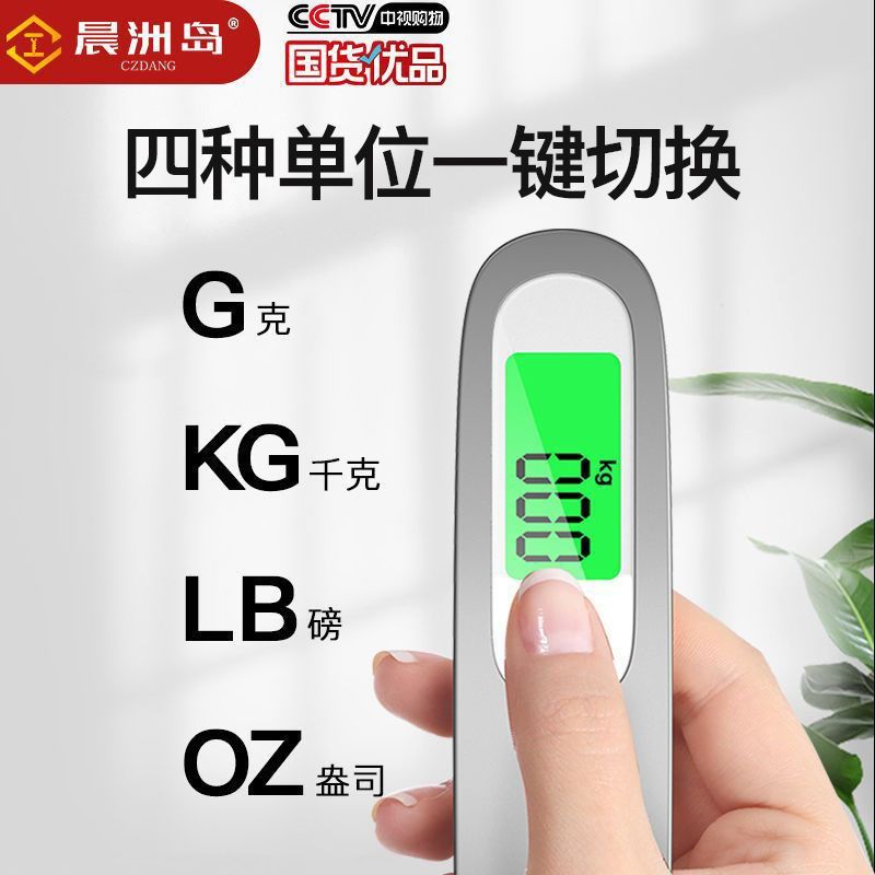源头工厂便携式手提电子秤50kg称重行李秤家用多功能迷你快递吊秤