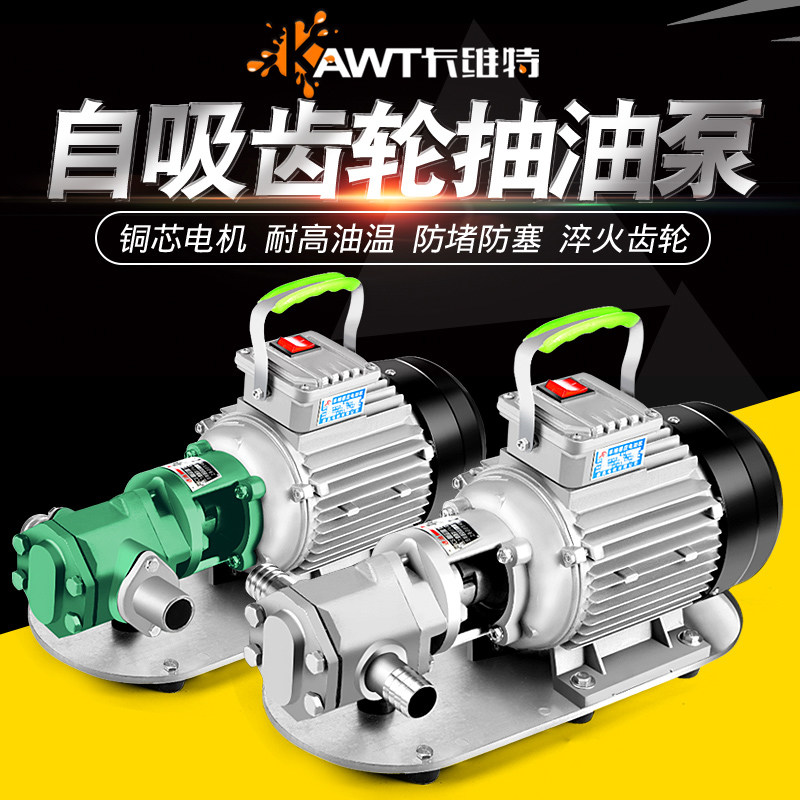 齿轮电动抽油泵220v380v自吸不锈钢高粘稠度机油柴油食用油防爆