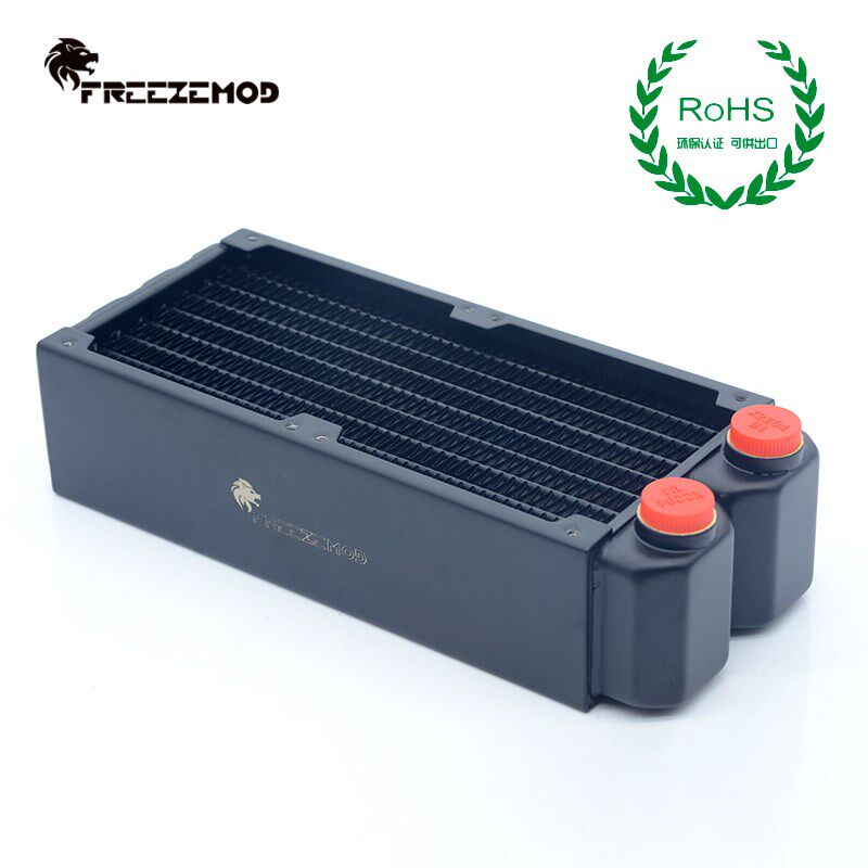 FREEZEMOD电脑水冷45mm水冷双层铜散热排2个80风扇位TSRP-H160