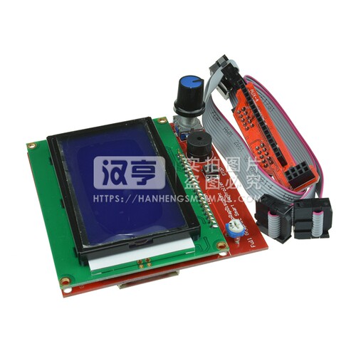 LCD 12864液晶控制屏模块3D打印机smart controller RAMPS1.4模块