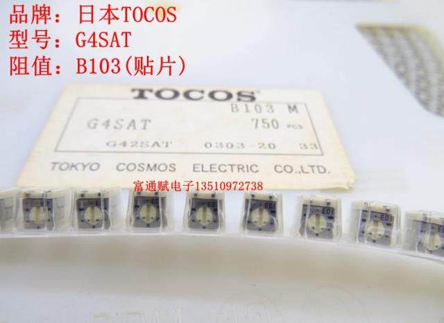日本原装进口TOCOS小可调G4SAT 侧调B103电位器B10K原盒原盘现货