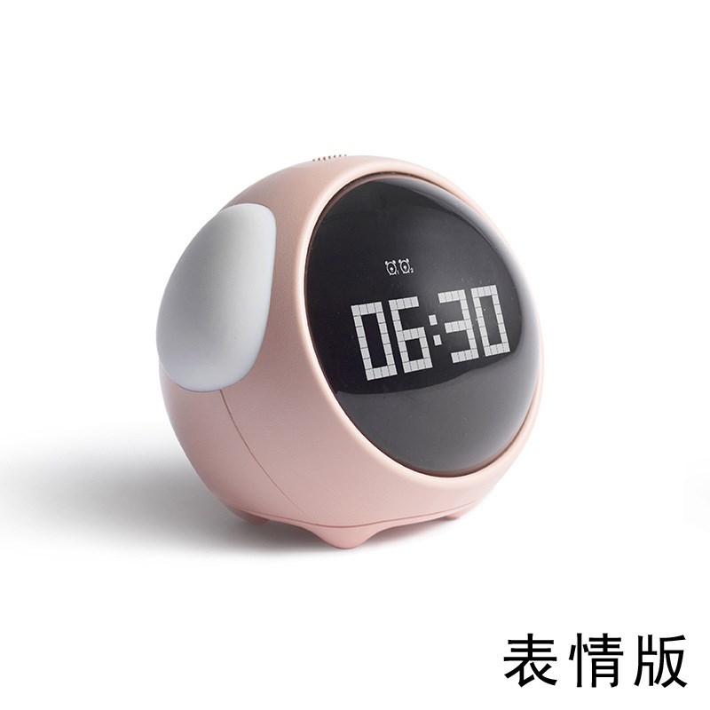 跨境爆款表情闹钟 儿童学生专用创意可爱多功能夜灯时钟电子闹钟