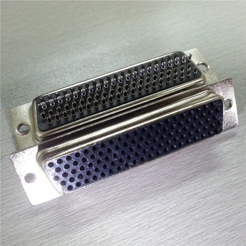 黑胶壳冲针连接器 焊线d-sub104PIN电脑VGA母座插头 HDB104针接头