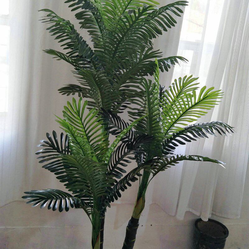 仿真植物散尾树 酒店室内花卉盆景装饰散尾树仿真植物