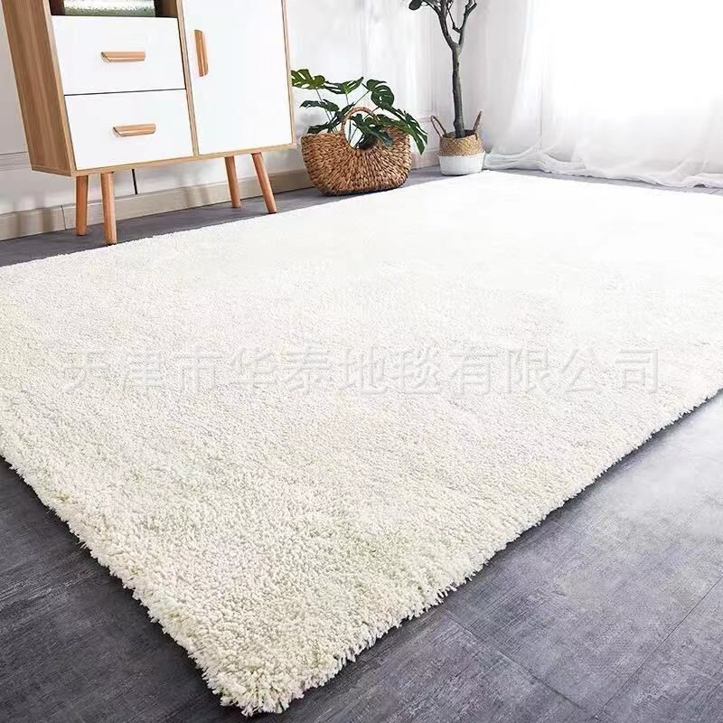 北欧纯色客厅卧室地毯 现代简约茶几地垫 家用飘窗地毯