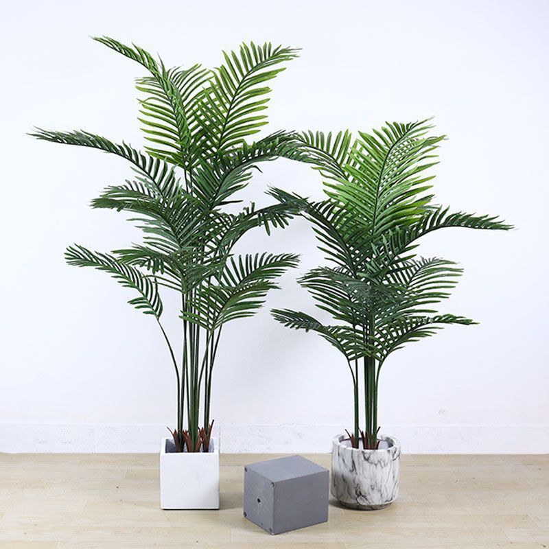 仿真散尾葵盆栽假植物室内客厅落地摆件装饰北欧风绿植凤尾葵
