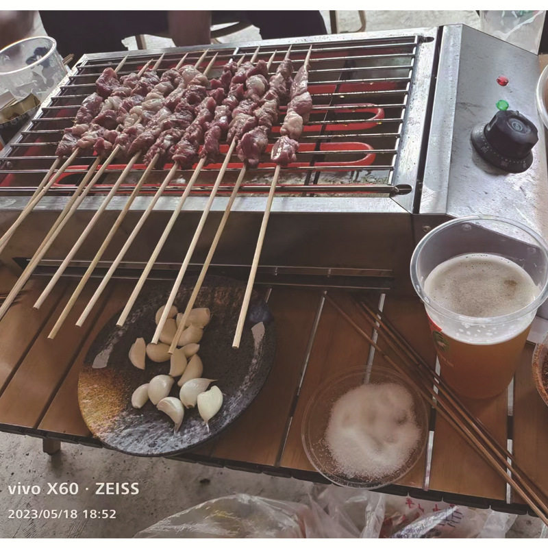 源头工厂不锈钢家用商用2800W电热烧烤炉无烟BBQ烧烤架炉子