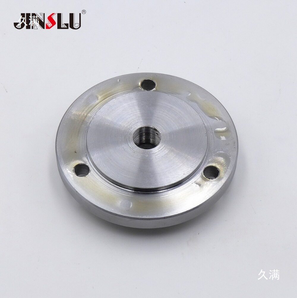 小车床法兰盘M14x1螺纹卡盘80 100转接法兰盘以替换50 65卡盘