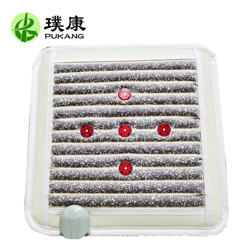 精品托玛琳锗石加热坐垫系列 能量石碧玺电气石赭石电热坐垫