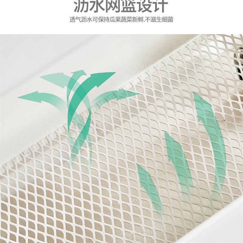 四层手推车厨房置物架带轮移动落地收纳架子