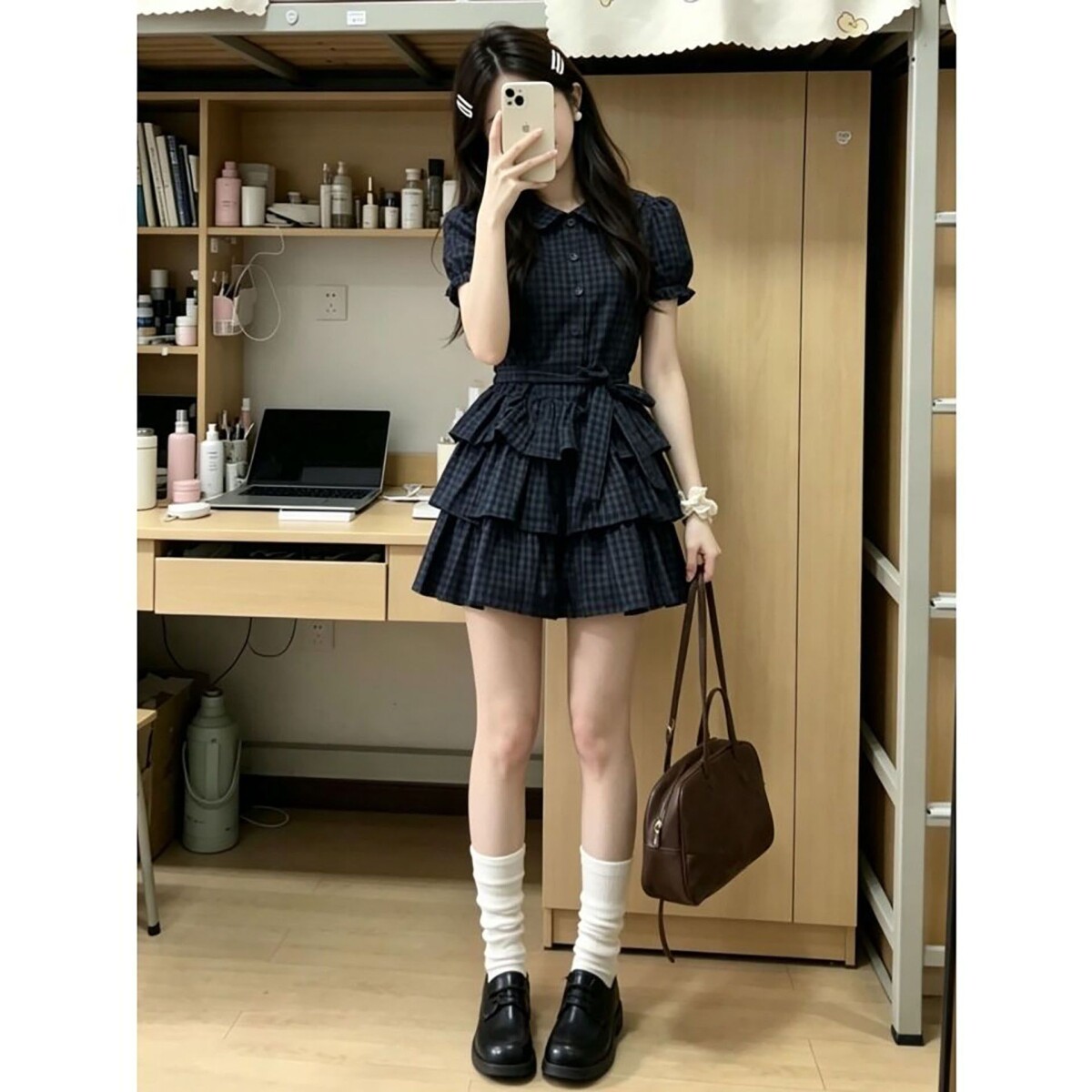 学院风夏天漂亮绝美裙子