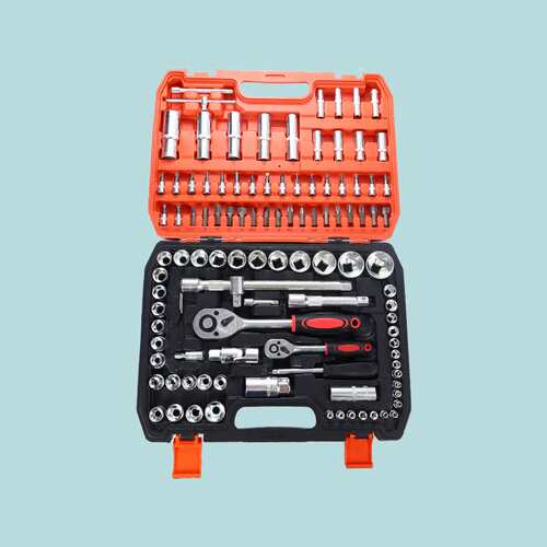 108件套组合工具 套筒组件 棘轮扳手套筒组合工具 机修组合工具