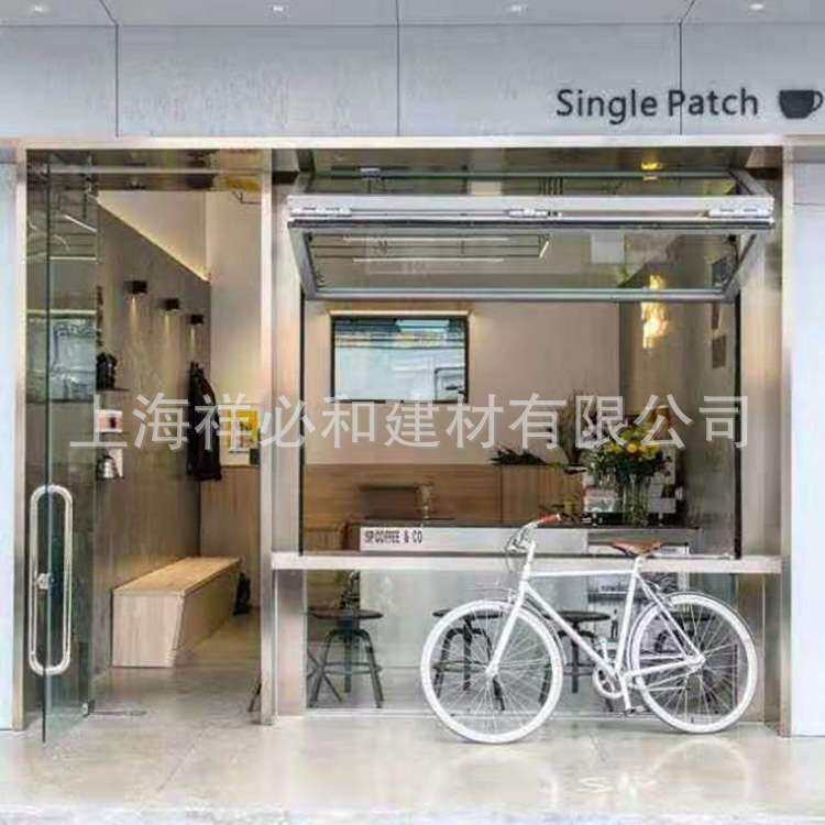热销异性门窗上推折叠窗铝合金配液压助力杆上叠窗电动上折窗