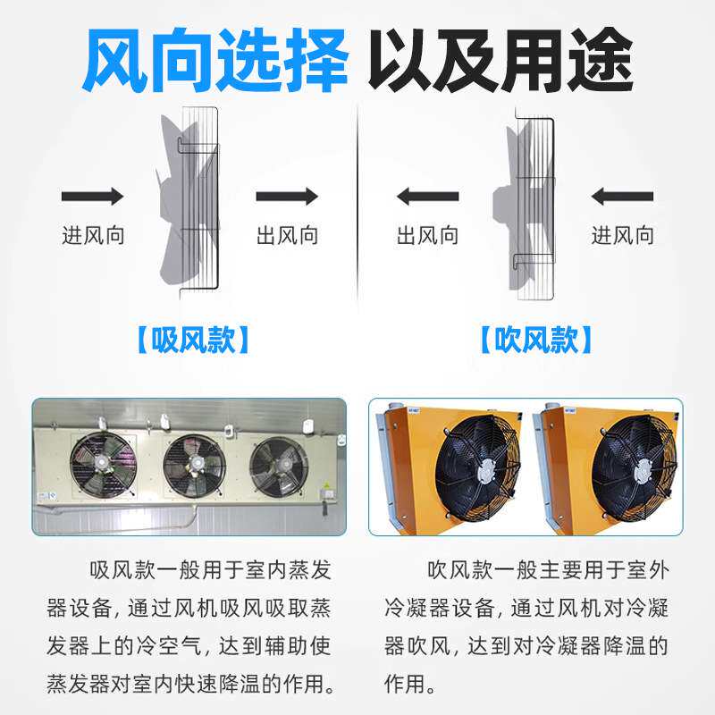 ywf外转子轴流风机380v工业空压机散热冷干机冷库冷凝器风扇220v