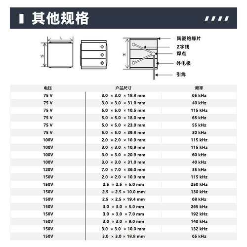 126Khz长条形5×5×10mm多层压电陶瓷叠堆10μm位移压电致动器