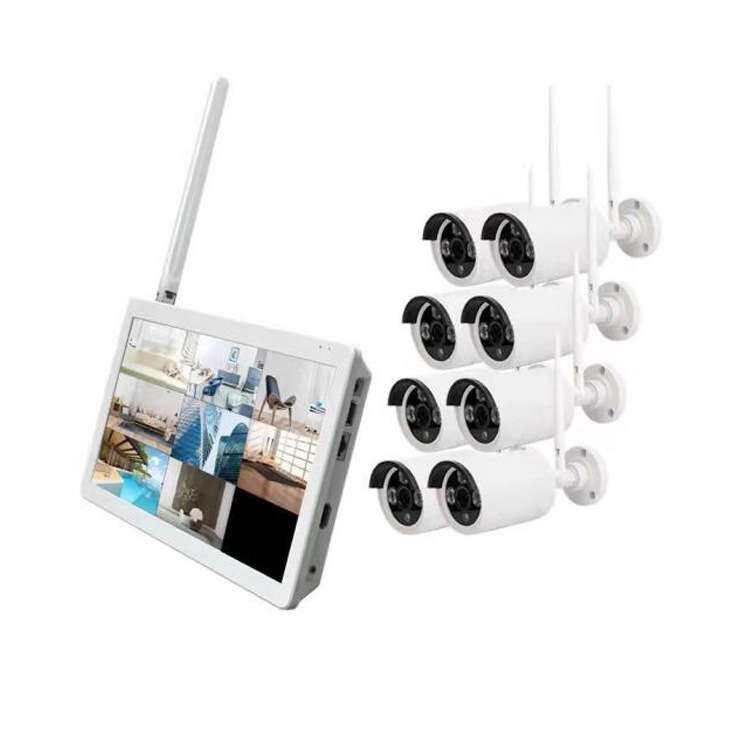 8CH 1080P Wifi NVR CCTV Camera Kit 10.1inch LCD带屏监控套装