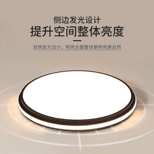 新款家用吸顶灯卧室现代简约金色北欧网红艺术超亮led主卧房间灯