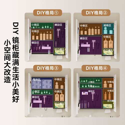 36宽50/60/70/80cn长全铝板蜂窝浴室柜陶瓷一体盆加深16cm洗手台