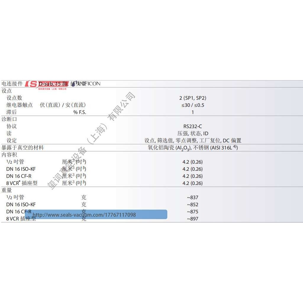INFICON 英福康Edge CDG045D2电容膜片真空计