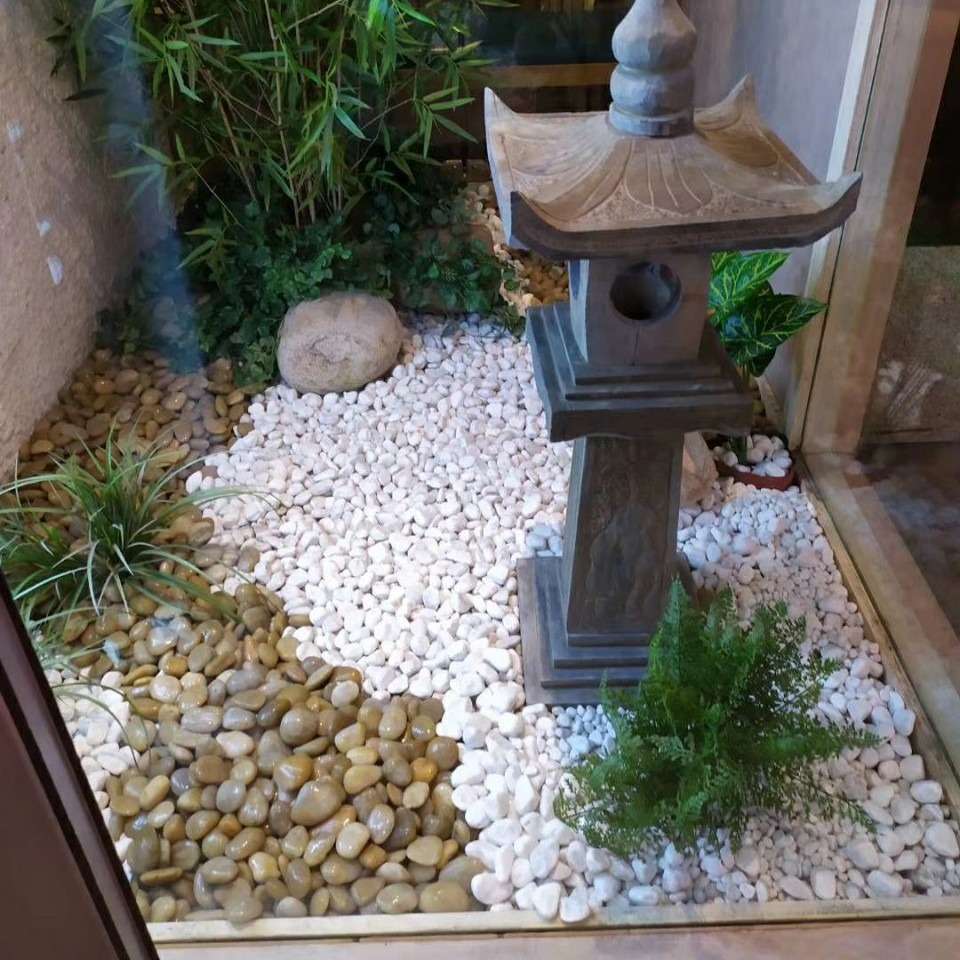 卵石厂供应白色鹅卵石精白抛光鹅暖石白色小石子小石头雪花白卵石