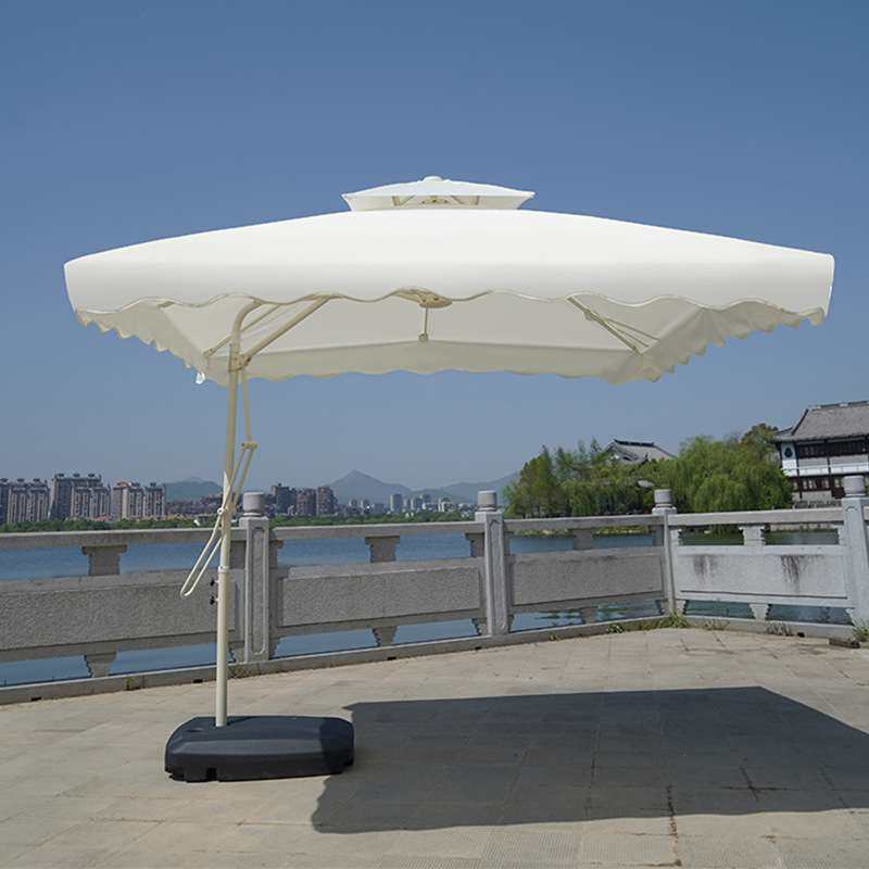 户外遮阳伞香蕉伞圆形大太阳伞大伞庭院奶茶店香蕉伞摆摊折叠伞