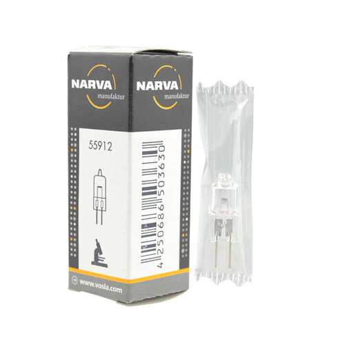 现货NARVA利华卤素灯泡55912 HLL 6V20W G4 1000小时显微镜分析仪