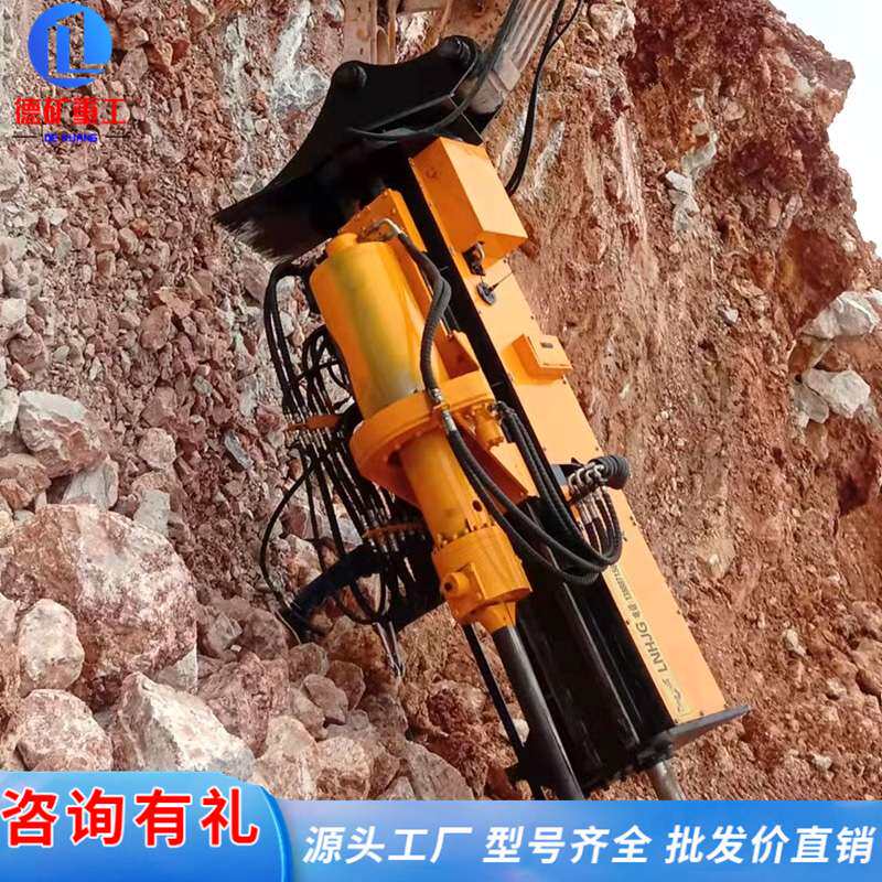 挖机劈裂机 大型液压机载式矿山岩石开采混凝土静音破碎石机