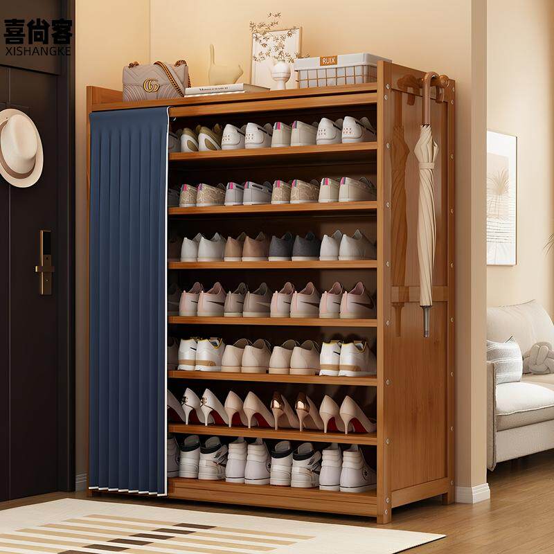 鞋架子多层家用室内好看加高鞋柜经济型多层防尘布艺鞋子收纳神器