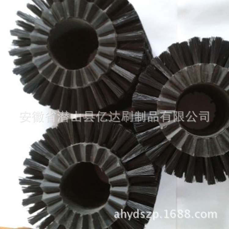 现货 供应尼龙毛刷轮 马尾毛轮刷 马鬃毛轮 除尘马尾毛刷轮