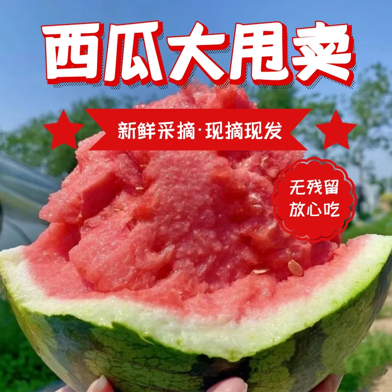 2026头茬麒麟西瓜无籽8424脆甜