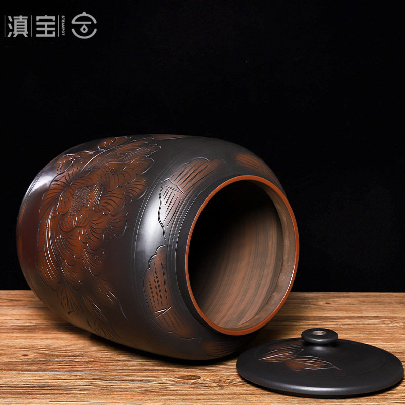 水缸陶瓷纯净水桶中式茶桌蓄水桶储水用泡茶老式饮水抽水