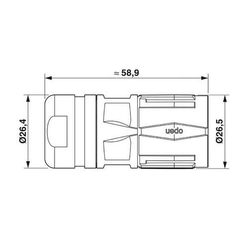 菲尼克斯电缆连接器CA-19P1N128007S-1619509电气联接德国是PHOEN