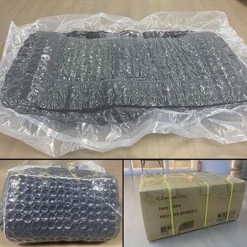跨境爆款中古风民宿复古布艺沙发波浪沙发Compression Sofa家具