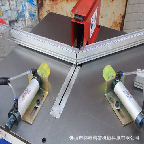 金属铝型材切割机 45度铝合金型材切割机 移门90度切锯铝机