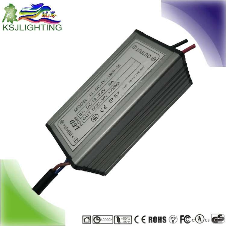 保三年 太阳能驱动 6并10串60W 12-24V输入1800MA led电源恒流源
