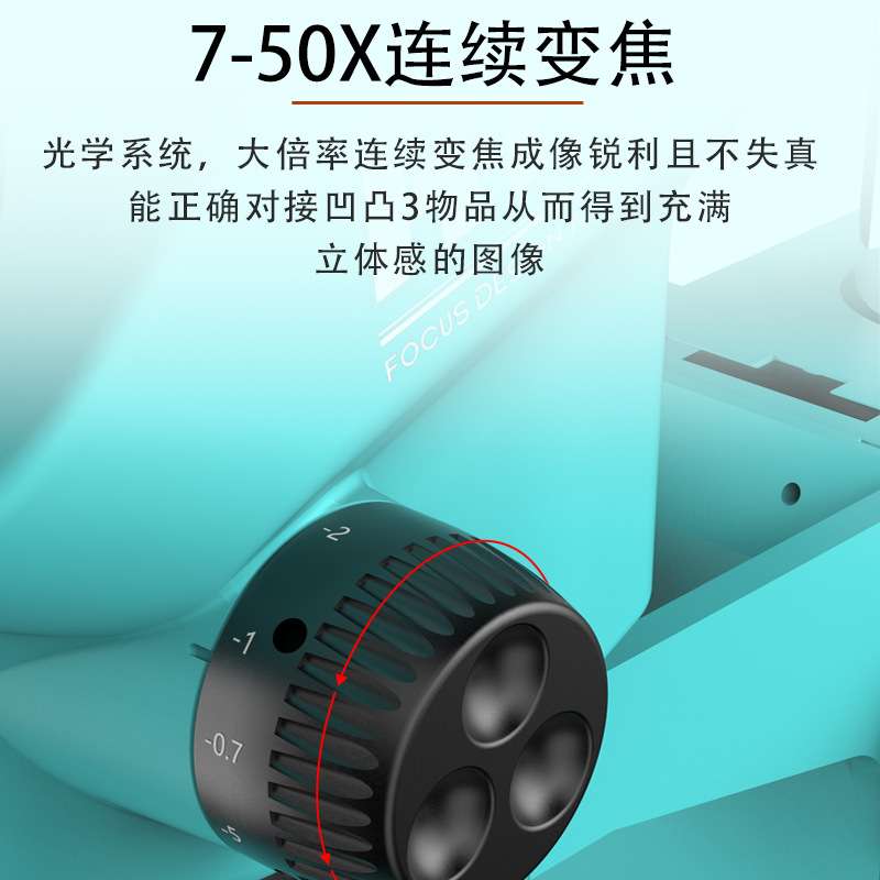 RF4高清双目体 视连续变倍显微镜7-50X倍 工业检测维修用显微镜