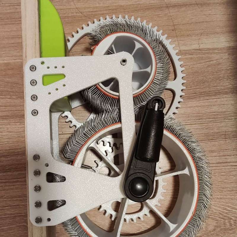 手摇梳毛机羊毛毡混色器混色梳毛纺线手工羊毛毡