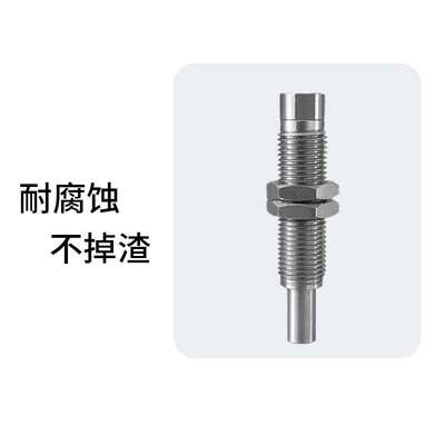 低摩擦内伸缩型带缓冲真空吸盘杆不锈钢VP-CLF-5/10/15-M10金具