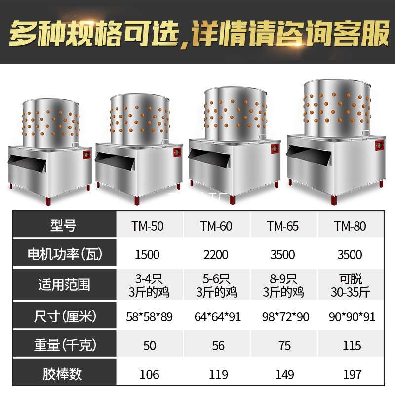 家禽脱毛机商用杀鸡鸭鹅拔毛机神器小型全自动褪毛机不锈钢去毛机