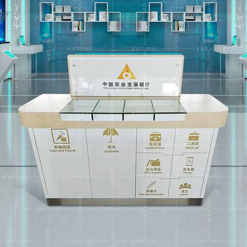 填单便民柜社会保障填表桌烤漆票据台银行填单柜便民服务接待台