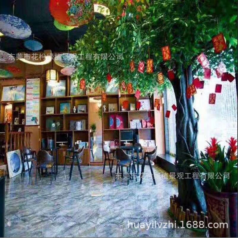 高仿真榕树假树仿真榕树大型植物室外仿真榕树大厅影视摆件道具