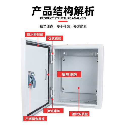 JXF基业箱挂墙控制箱布线电表盒家用空开箱工程明装箱配电箱机箱