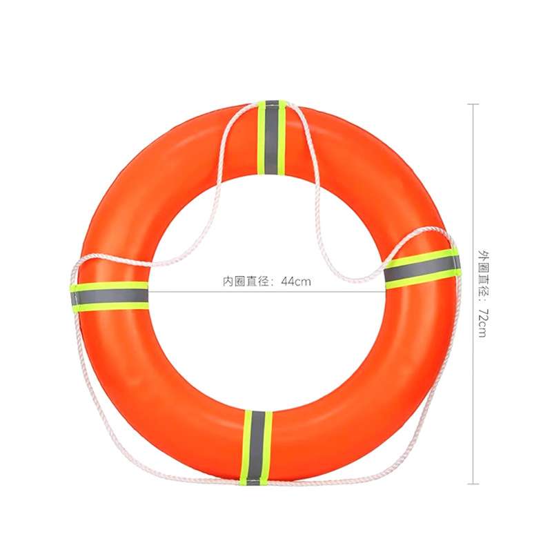 泡沫救生圈船用救生圈免充气加厚实心聚乙烯泡 沫水上浮圈