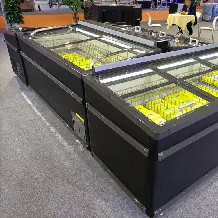 冷冻柜卧式冰柜肉类雪糕岛柜自动除霜温控商用展示柜冷藏保鲜商用