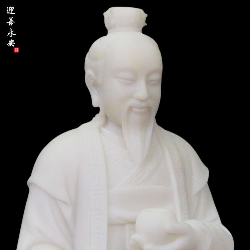 迎善永安 汉白玉神像太乙救苦天尊客厅彩绘弗堂弗像摆件厂家