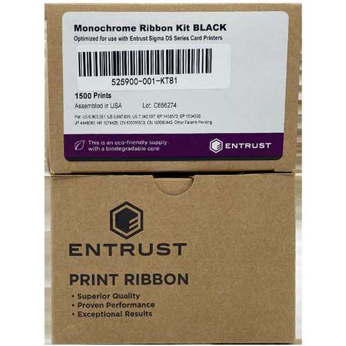 ENTRUS T81EM1/DS系列证卡打印机专用原装黑色带525900-001-KT81
